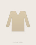 Blusa in seta – Champagne