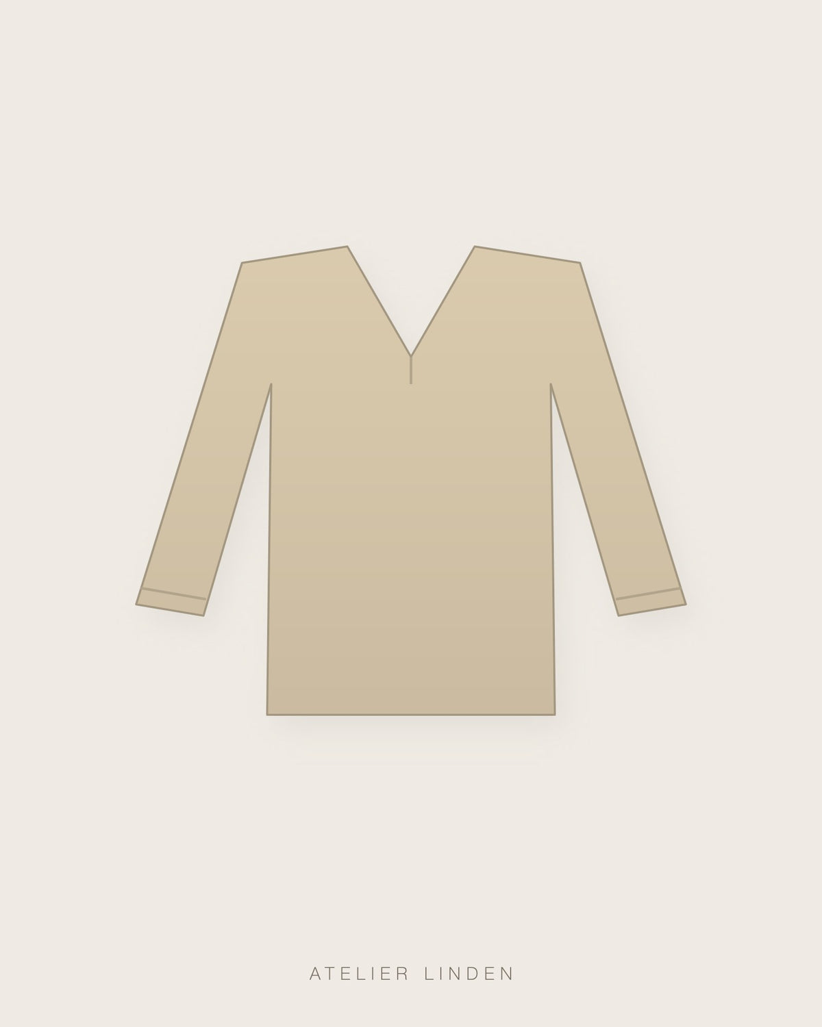 Blusa in seta – Champagne