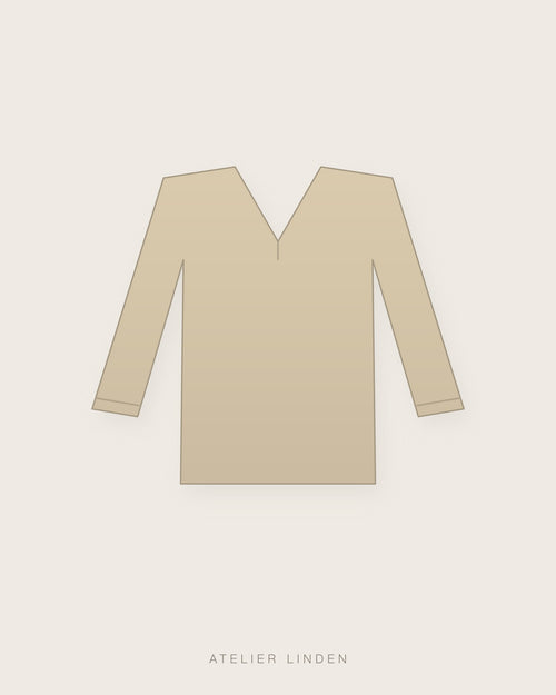 Blusa in seta – Champagne