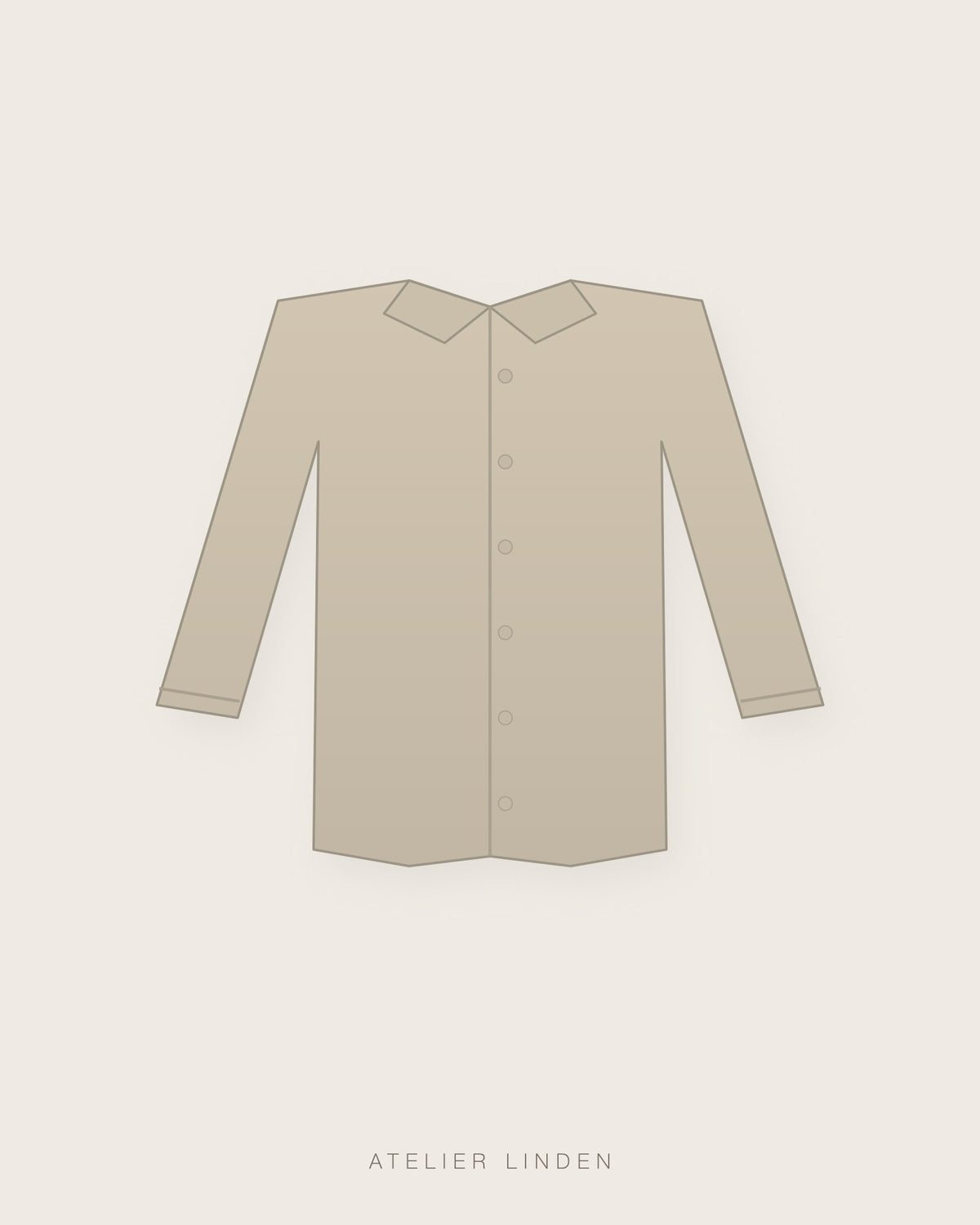 Camicia in lino lavato – Naturale