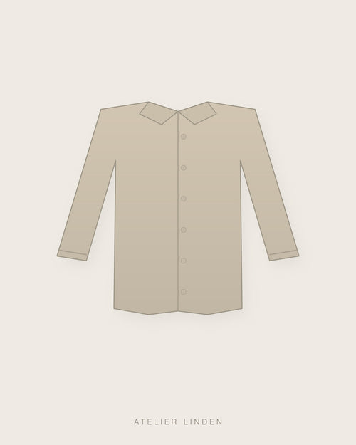 Camicia in lino lavato – Naturale