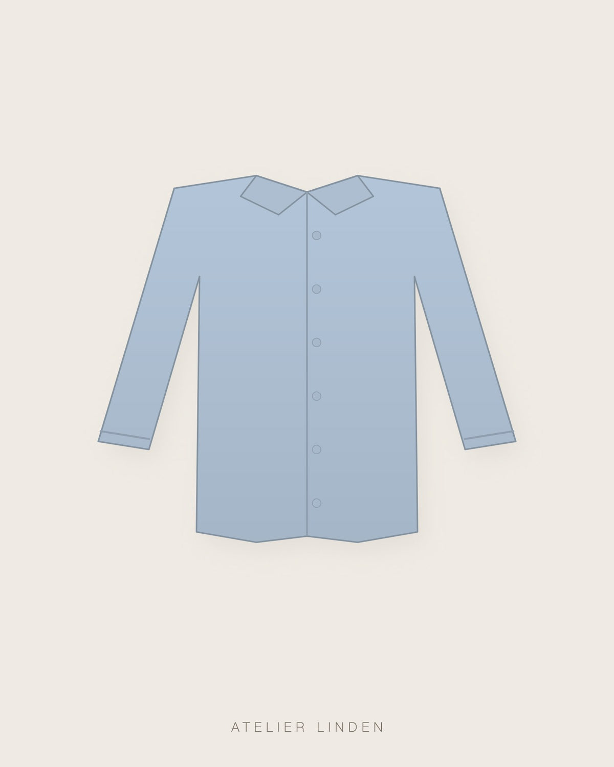 Camicia Oxford in cotone italiano – Azzurro
