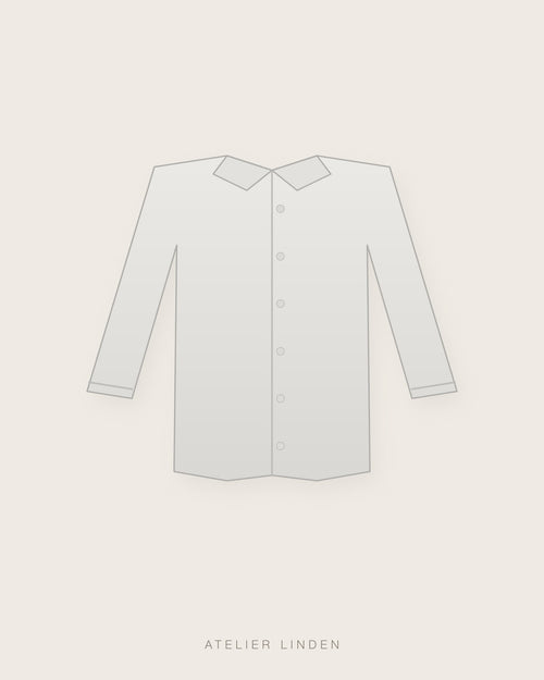 Camicia oversize in popeline – Bianco