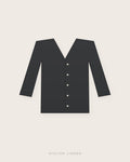 Cardigan in cashmere – Antracite