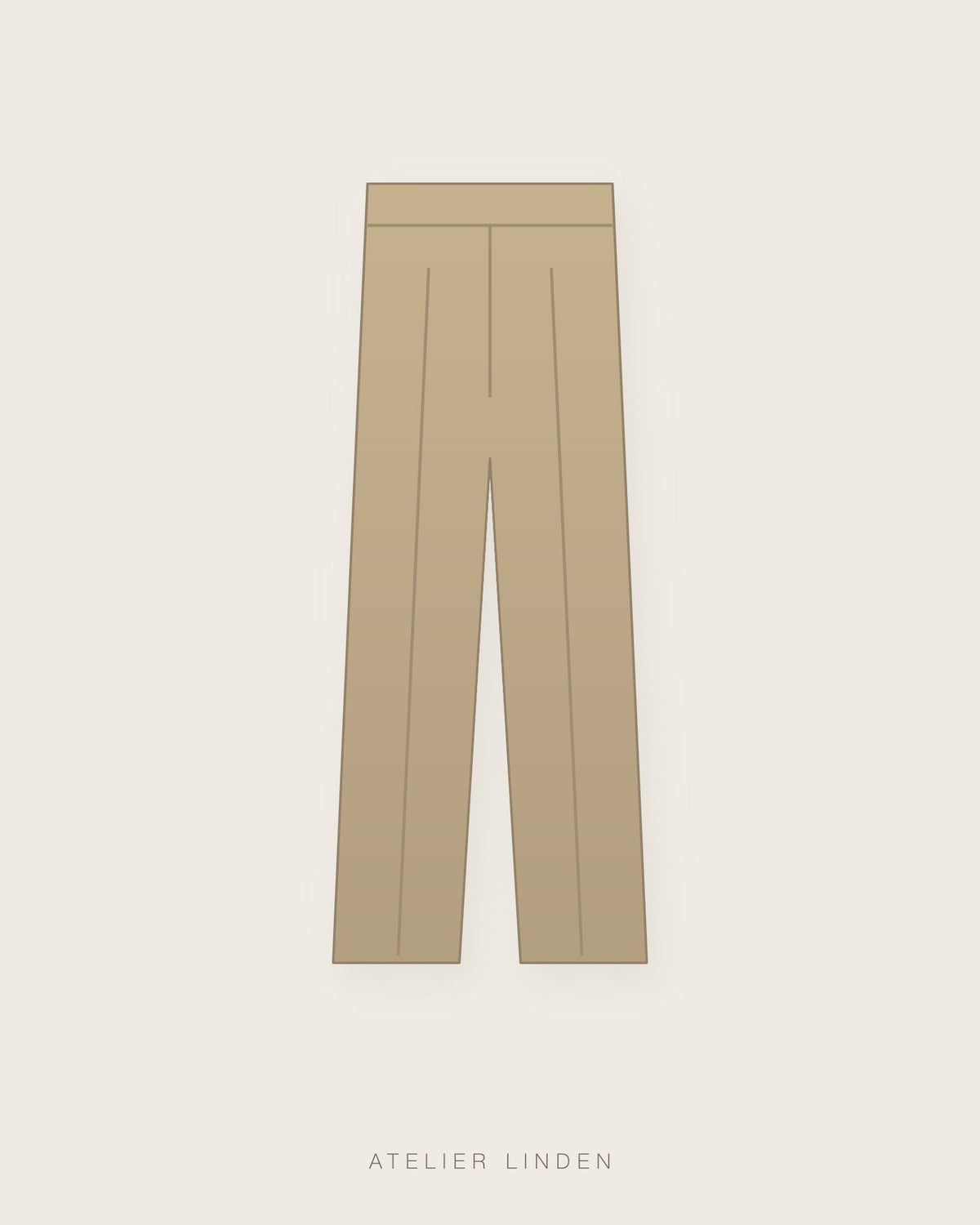 Pantalone chino in twill di cotone – Beige