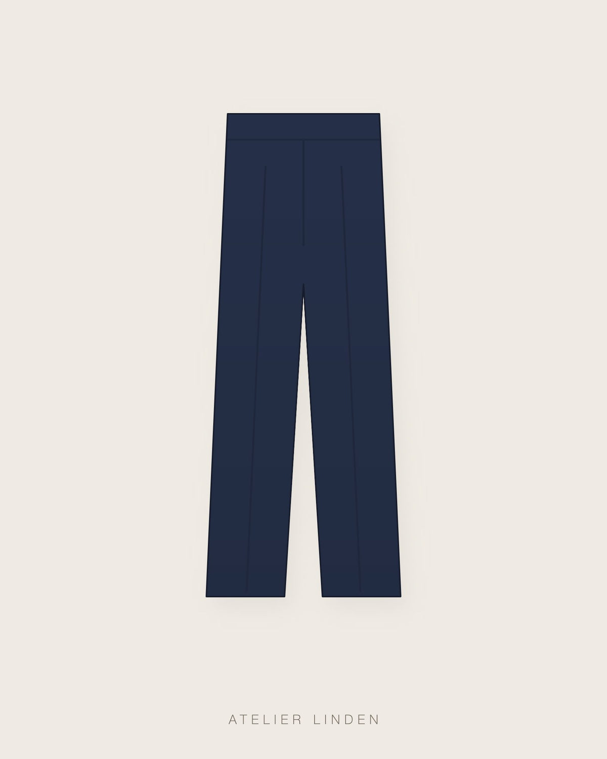 Pantalone chino in twill di cotone – Navy
