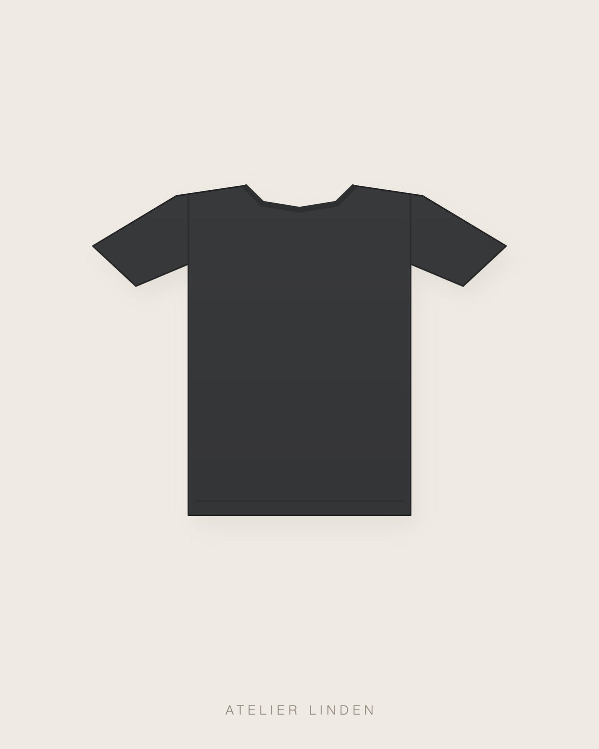 T-shirt in cotone Supima pesante – Antracite