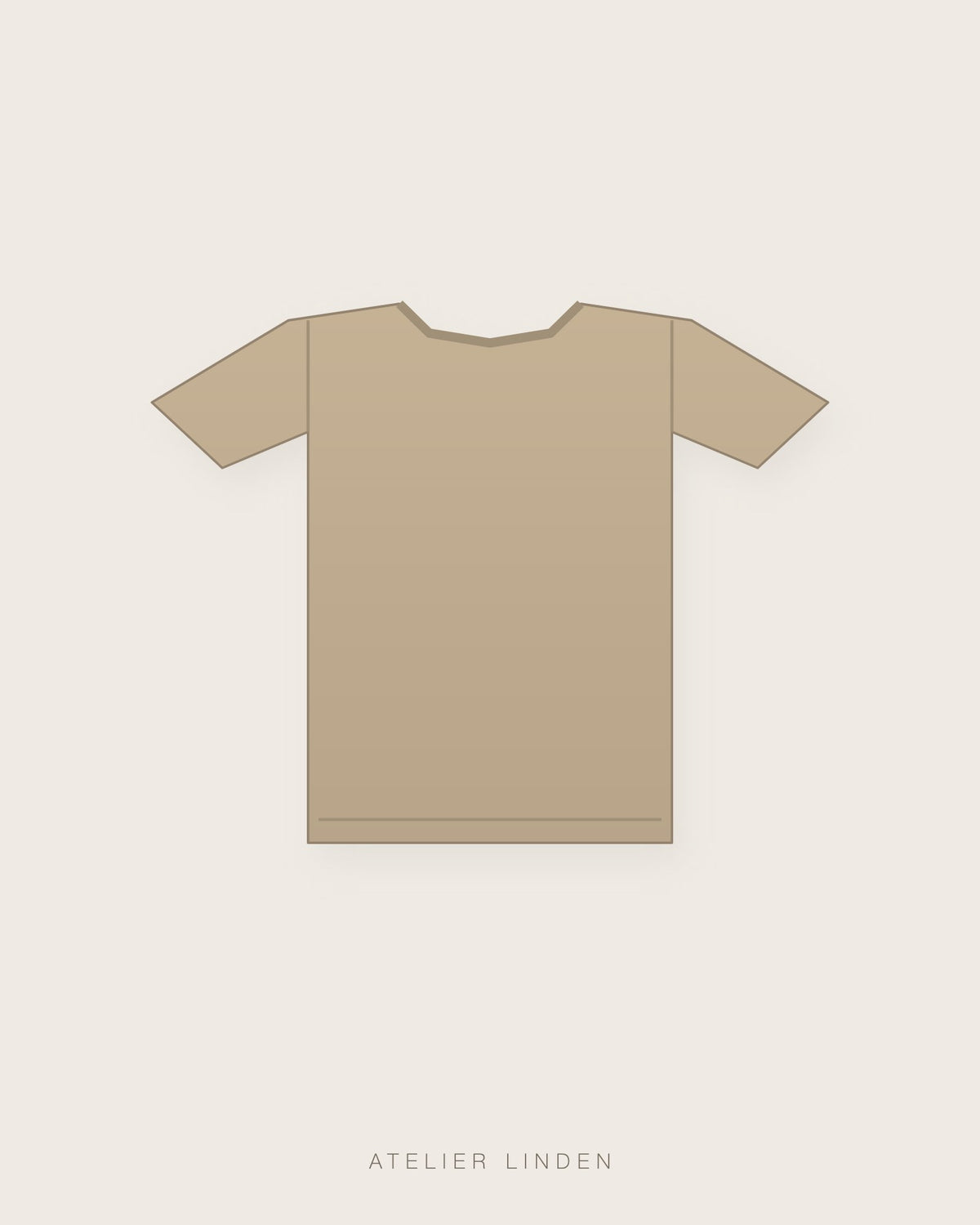 T-shirt in cotone Supima pesante – Sabbia
